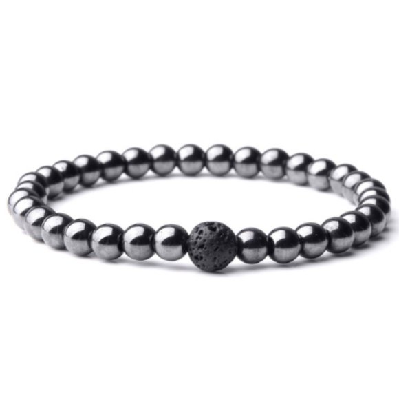 Magnetic Bracelet,Hematite Bracelet,Magnetic 6mm Beads,Men,Women,Health,Healing - Picture 1 of 1